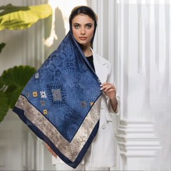 تصویر روسری نخی ژاکارد دور دوخت 