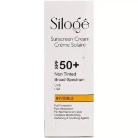 تصویر کرم ضد آفتاب بی رنگ پوست خشک و نرمال SPF+50 سیلوژه 