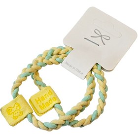 تصویر کش سر دوتایی رنگ زرد سبز 