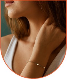 تصویر دستبند نقره کد S127 