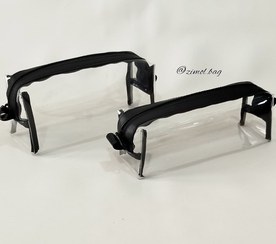 تصویر کیف آرایشی شفاف سایز بزرگ و متوسط و مینی بگ 