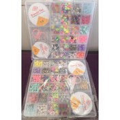 تصویر ست نخ و مهره دستبند سازی جعبه ای 