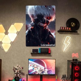 تصویر متال پوستر کن کانکی Ken Kaneki از انیمه توکیو غول Tokyo Ghoul با کد A-209 