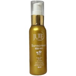 تصویر کرم ضد آفتاب پمپی رنگی انواع پوست SPF50 ژوت jute 50ml 