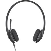 تصویر هدست با سیم لاجیتک مدل H340 Logitech H340 Wired Headset