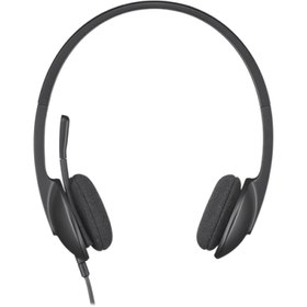 تصویر هدست با سیم لاجیتک مدل H340 Logitech H340 Wired Headset