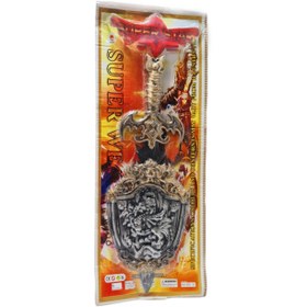 تصویر شمشیر و سپر کودک سوپر استار مدل 26104 