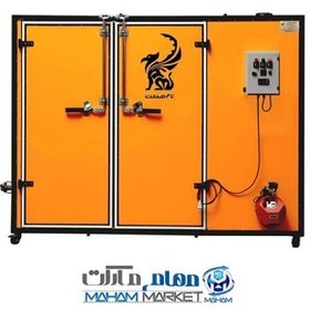 تصویر دستگاه میوه خشک کن صنعتی دوکابین 95 سینی مدل T350 