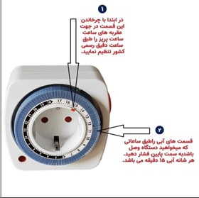 تصویر پریز تایمر دار seven مدلMT20L 