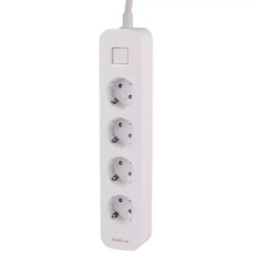 تصویر چندراهی برق ارت دار هادرون مدل ۴ پورت/سه راهی برق چهار کاناله هادرون/Hadron way power strip 