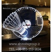 تصویر ساعت رومیزی چراغ خوابی طرح توپ بدمینتون 