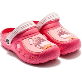 تصویر دمپایی ساحلی دخترانه مدل دو رنگ 