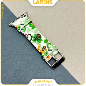 تصویر لارنس | قیمت و خرید بند اپل واچ Leather سری Flower سایز 38/40/41mm طرح 2 