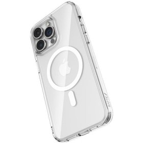 تصویر قاب شفاف آیفون 15پرومکس مگ سیف اورجینال iPhone 15Pro Max Clear Case with MagSafe