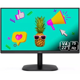 تصویر مانیتور 22 اینچ ای او سی مدل AOC 22B2HM-89 AOC 22B2HM-89 22 Inch VA Full HD Flat Monitor