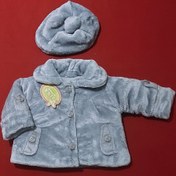 تصویر کاپشن نوزادی مخمل (شنل ) همراه کلاه در رنگ های جذاب گلبهی ، شیری ، صورتی و نسکافه ای( با ارسال رایگان به سراسرکشور ) - صورتی / ۱ 
