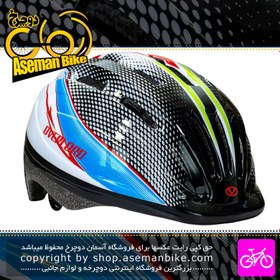 تصویر کلاه دوچرخه سواری بچه گانه راکی مدل HB6-2 سایز 52 الی 55 سانتیمتر رنگ مشکی طرح دار Rocky Bicycle Helmet HB6-2 Size 52-55cm Black With Design 