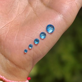 تصویر نگین ورقه ای آبی ۴۵ عددی کد J116 