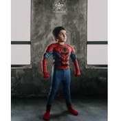 تصویر لباس مردعنکبوتی پارچه ای عضلانی - 6 الی 8 ا Fabric spiderman suit Fabric spiderman suit