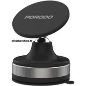 تصویر نگهدارنده مگنتی مکشی پورودو مدل HS27 Porodo HS27 Vacuseal Vacuum Suction Magnetic phone mount