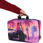 تصویر کیف حمل کنسول بازی Play station 5 طرح gta 