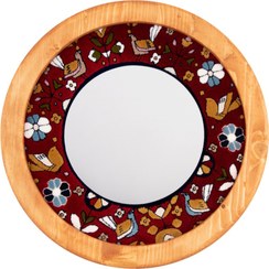 تصویر آینه دیواری باغ پرندگان 