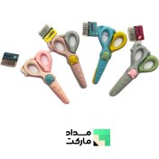 تصویر قیچی بدون خطر کودک تیغه پلاستیکی 