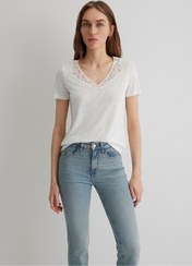 تصویر تیشرت زنانه سفید ماوی | 1612752 Mavi 