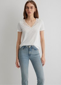 تصویر تیشرت زنانه سفید ماوی | 1612752 Mavi 