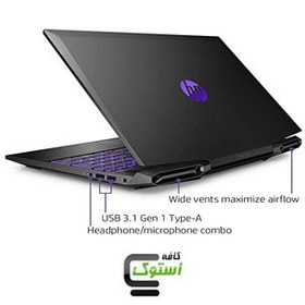 تصویر لپ تاپ گیمینگ 15 اینچی اچ پی پاویلیون hp pavilion gaming laptop 15-ec2xxx اوپن باکس 