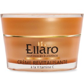 تصویر کرم احیا کننده و شاداب کننده الارو (Ellaro) مدل Vitamin C حجم 50 میلی‌ لیتر سرم پوست الارو مدل Vitamin C