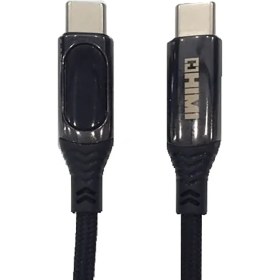 تصویر کابل شارژ تایپ سی به تایپ سی هیمی مدل Fusion Max طول یک متر Himi Fusion Max Type-C to Type-C Charging Cable