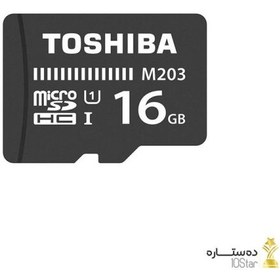 تصویر کارت حافظه microSDHC توشیبا مدل M203 ظرفیت 16 گیگابایت Toshiba M203 UHS-I Class 10 100MBps microSDHC 16GB