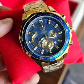 تصویر ساعت مچی عقربه ای مردانه کاسیو ادی فایس سه موتور فعال casio EDIFICE