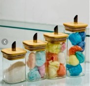 تصویر شکرپاش بامبو پیرکس سرریز استیل 