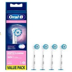 تصویر سری یدک 4 تایی مسواک برقی اورال بی SENSITIVE CLEAN 
