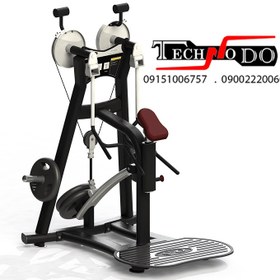 تصویر دستگاه نشر از جانب ایستاده وزنه آزاد Pressing machine from the free weight standing side