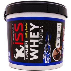 تصویر پودر پروتئین وی آی اس اس 4000 گرم شکلاتی Iss whey Powder 4000g 