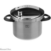 تصویر زودپز پارس استیل ا Pars Steel Chef Pressure Cooker 6 L Pars Steel Chef Pressure Cooker 6 L