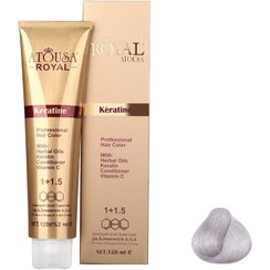 تصویر واریاسیون آتوسا رویال شماره E13 رنگ نقره ای Atousa Royal Hair Variation