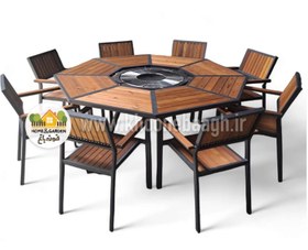 تصویر ست آتشدان و باربیکیو مدل گریل تیم 