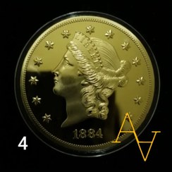 تصویر سکه ی یادبود اروپایی سال 1884 کد : 4 