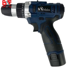 تصویر دریل پیچ گوشتی شارژی ویوارکس 12 ولت مدل VR1210-22A دو باتری vivarex