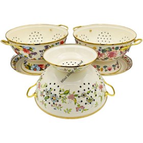 تصویر سبد آبکش لعابی 