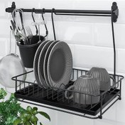 تصویر آبچکان ایکیا مدل HULTARP IKEA hultarp dish drainer black