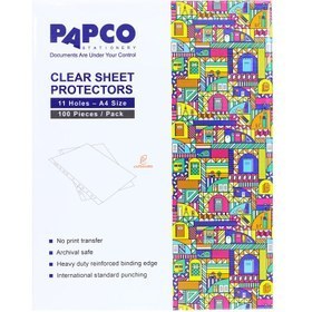 تصویر کاور ضخیم A4 پاپکو کد A4-Super-3 بسته 100 عددی Papco A4-Super-3 A4 Paper Cover Pack of 100