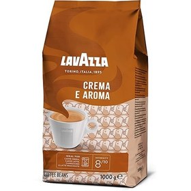 تصویر دانه قهوه اسپرسو لاوازا مدل کرما آروما مشکی ا Lavazza Crema Aroma Espresso coffee 1000 kg 