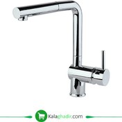 تصویر شیر آشپزخانه راسان مدل شبنم شاوری کروم Rassan shabnam kitchen faucet