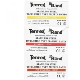 تصویر نوار ماتریکس تمرکس Temrex Sectional Matrix Temrex T Mattrix Band Strips