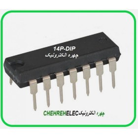 تصویر آی سی TL084CN DIP-14 IC TL 084CN DIP-14